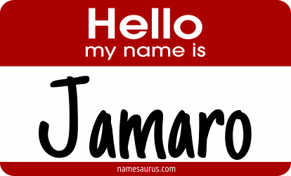 Hello my name is Jamaro png download