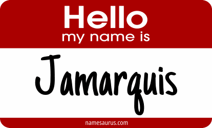 Hello my name is Jamarquis png download