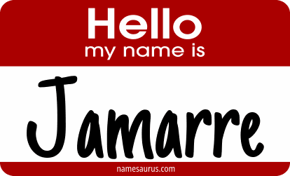 Hello my name is Jamarre png download