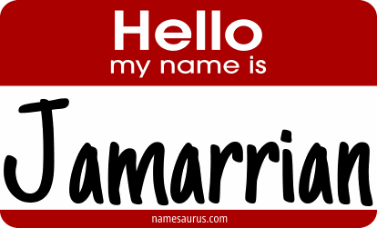 Hello my name is Jamarrian png download