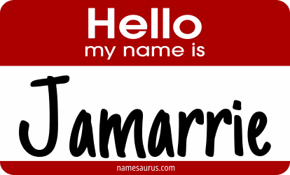 Hello my name is Jamarrie png download