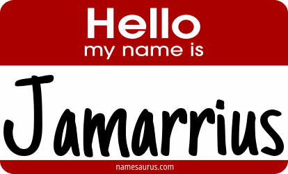 Hello my name is Jamarrius png download