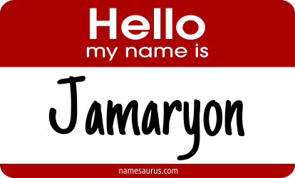 Hello my name is Jamaryon png download