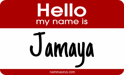 Hello my name is Jamaya png download