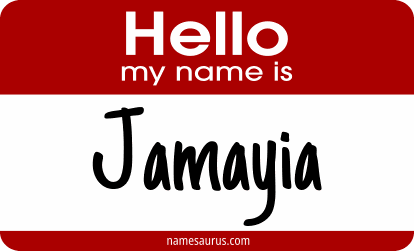 Hello my name is Jamayia png download