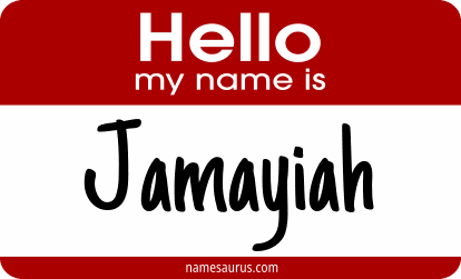 Hello my name is Jamayiah png download