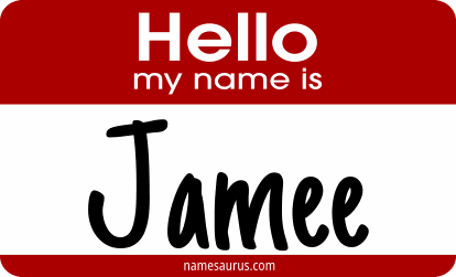 Hello my name is Jamee png download