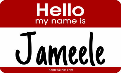 Hello my name is Jameele png download