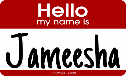 Hello my name is Jameesha png download