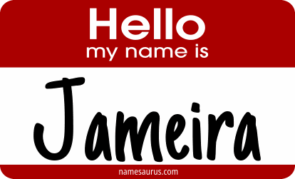 Hello my name is Jameira png download