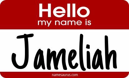 Hello my name is Jameliah png download