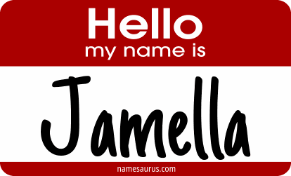 Hello my name is Jamella png download