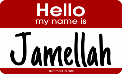 Hello my name is Jamellah png download