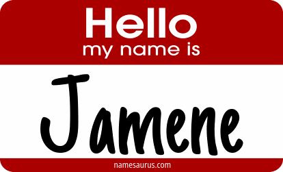 Hello my name is Jamene png download