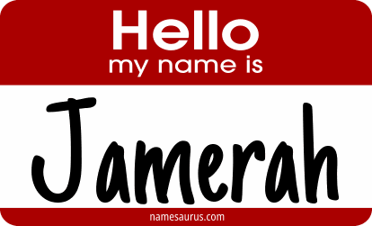 Hello my name is Jamerah png download
