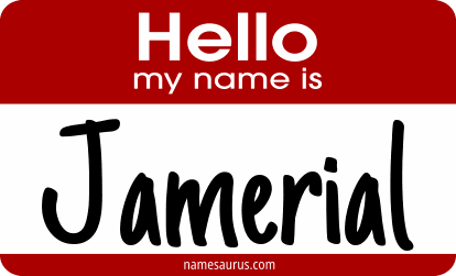 Hello my name is Jamerial png download