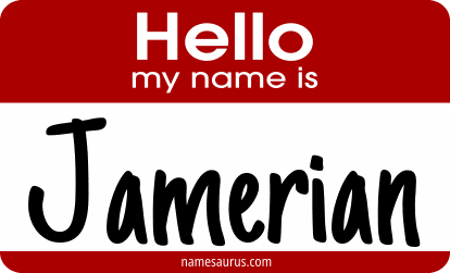 Hello my name is Jamerian png download