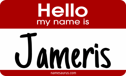 Hello my name is Jameris png download