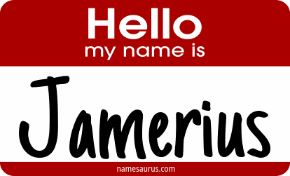Hello my name is Jamerius png download