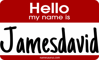 Hello my name is Jamesdavid png download