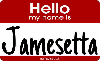 Hello my name is Jamesetta png download