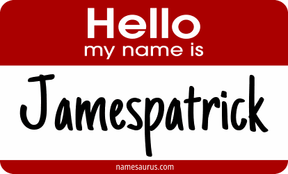 Hello my name is Jamespatrick png download