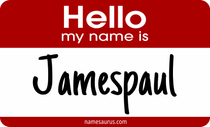 Hello my name is Jamespaul png download