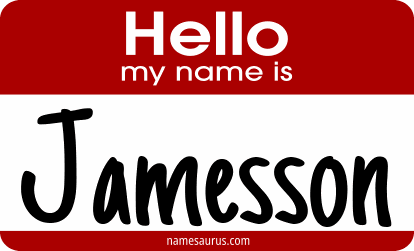 Hello my name is Jamesson png download