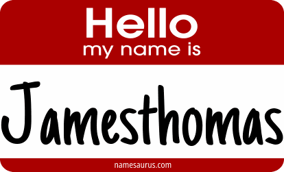 Hello my name is Jamesthomas png download