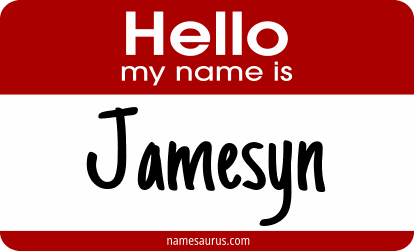 Hello my name is Jamesyn png download