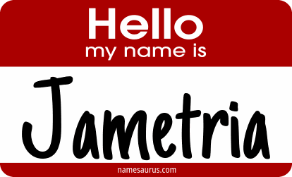Hello my name is Jametria png download