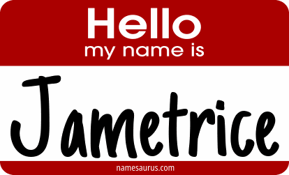 Hello my name is Jametrice png download
