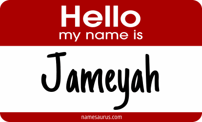 Hello my name is Jameyah png download