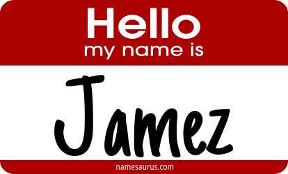 Hello my name is Jamez png download