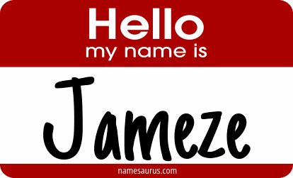 Hello my name is Jameze png download