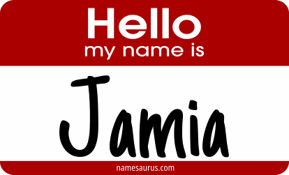 Hello my name is Jamia png download