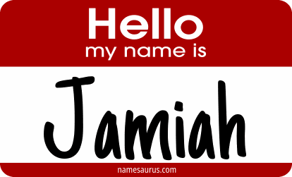 Hello my name is Jamiah png download