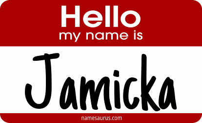 Hello my name is Jamicka png download