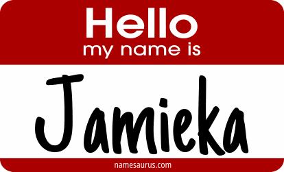 Hello my name is Jamieka png download