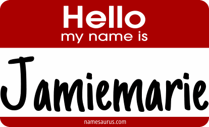 Hello my name is Jamiemarie png download