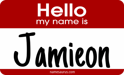 Hello my name is Jamieon png download