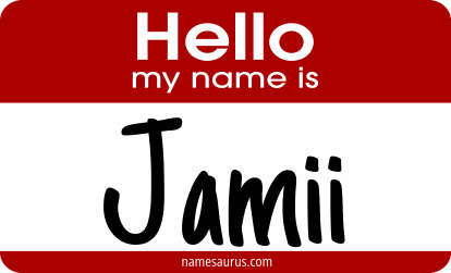 Hello my name is Jamii png download