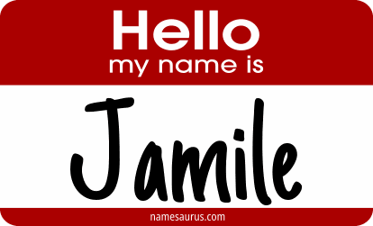 Hello my name is Jamile png download