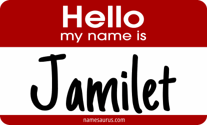 Hello my name is Jamilet png download