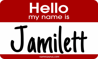 Hello my name is Jamilett png download