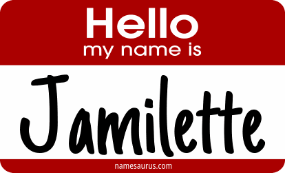 Hello my name is Jamilette png download