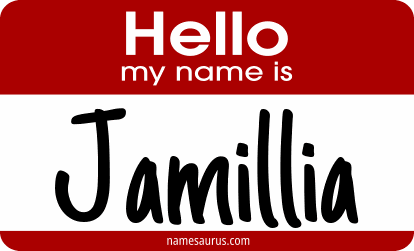 Hello my name is Jamillia png download