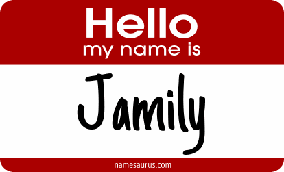 Hello my name is Jamily png download