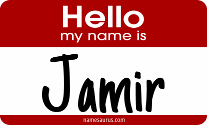 Hello my name is Jamir png download