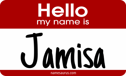 Hello my name is Jamisa png download